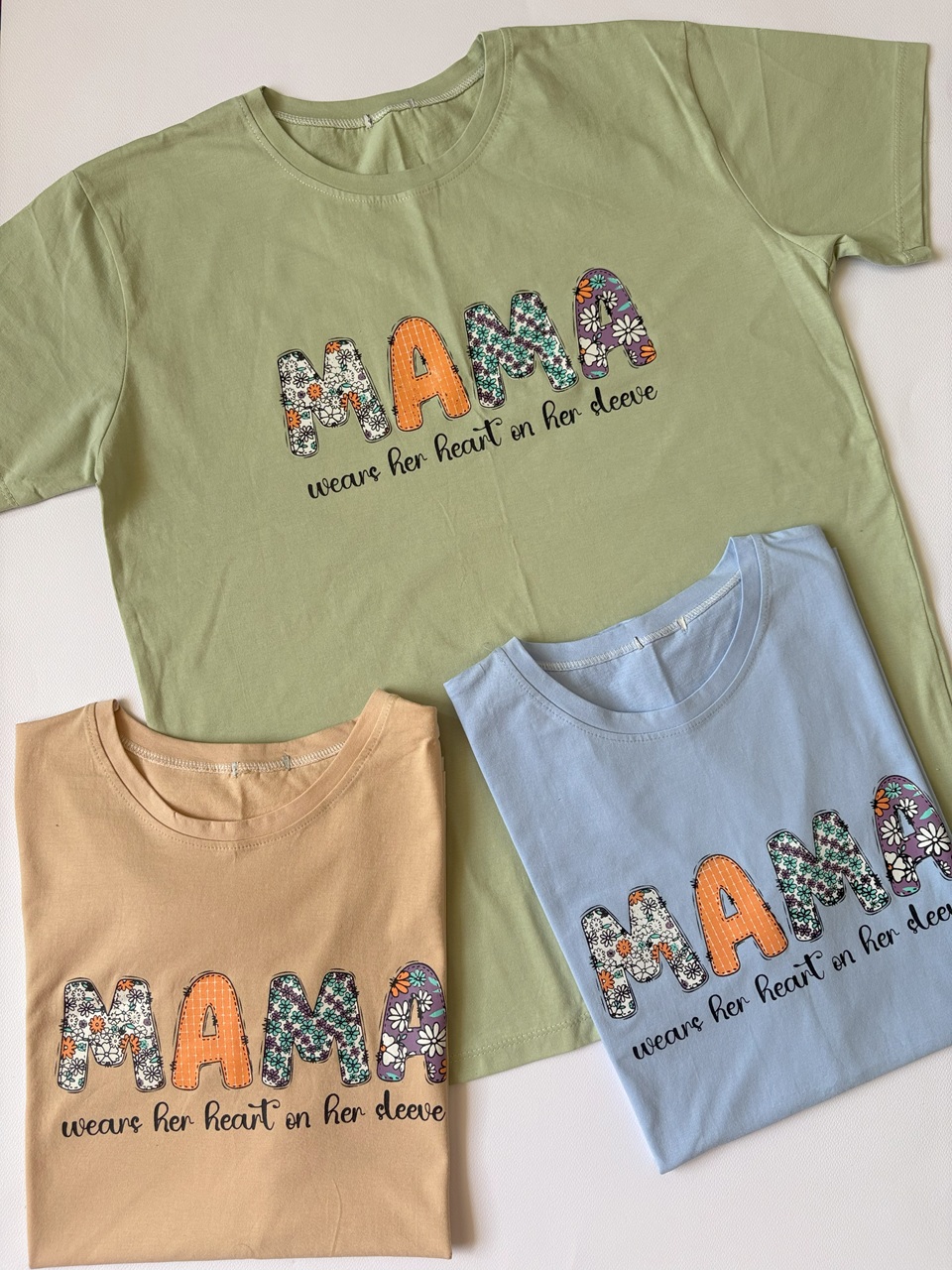 تیشرت زنانه چاپی MAMA